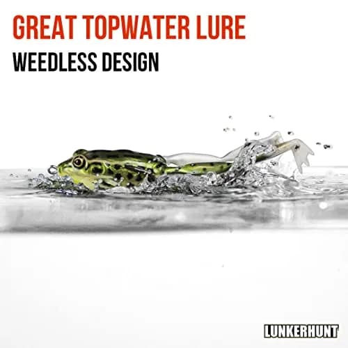 Lunkerhunt Lunker Frog Fire Belly | Realistic Frog Lure for Bass & Pike, 2.25” thumbnail 3