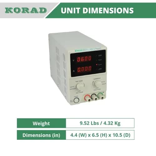 KORAD KD3005D Power Supply 30V 5A | Lab Grade Adjustable DC Linear Power Source thumbnail 4