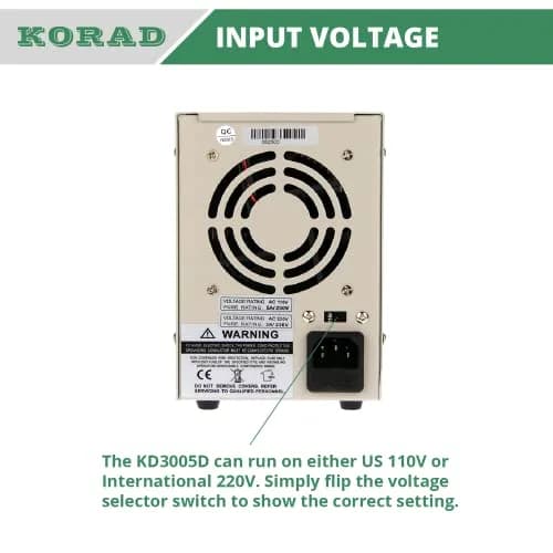 KORAD KD3005D Power Supply 30V 5A | Lab Grade Adjustable DC Linear Power Source thumbnail 6