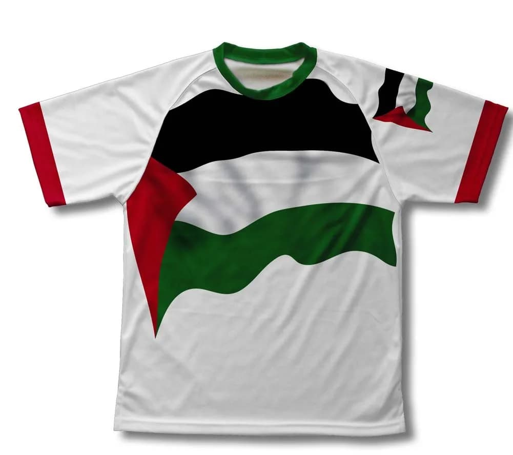 ScudoPro Palestine Flag Technical T-Shirt XS | Breathable Microfiber, Relaxed Fit — X-Large