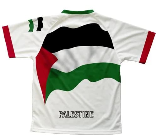 ScudoPro Palestine Flag Technical T-Shirt Size XL | Breathable Micro-Fiber Polyester, Unisex Active Fit thumbnail 2