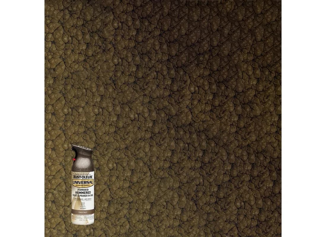 Rust-Oleum Universal All Surface Chestnut Hammered Topcoat Spray Paint, 12 oz (Pack of 1) - view 2