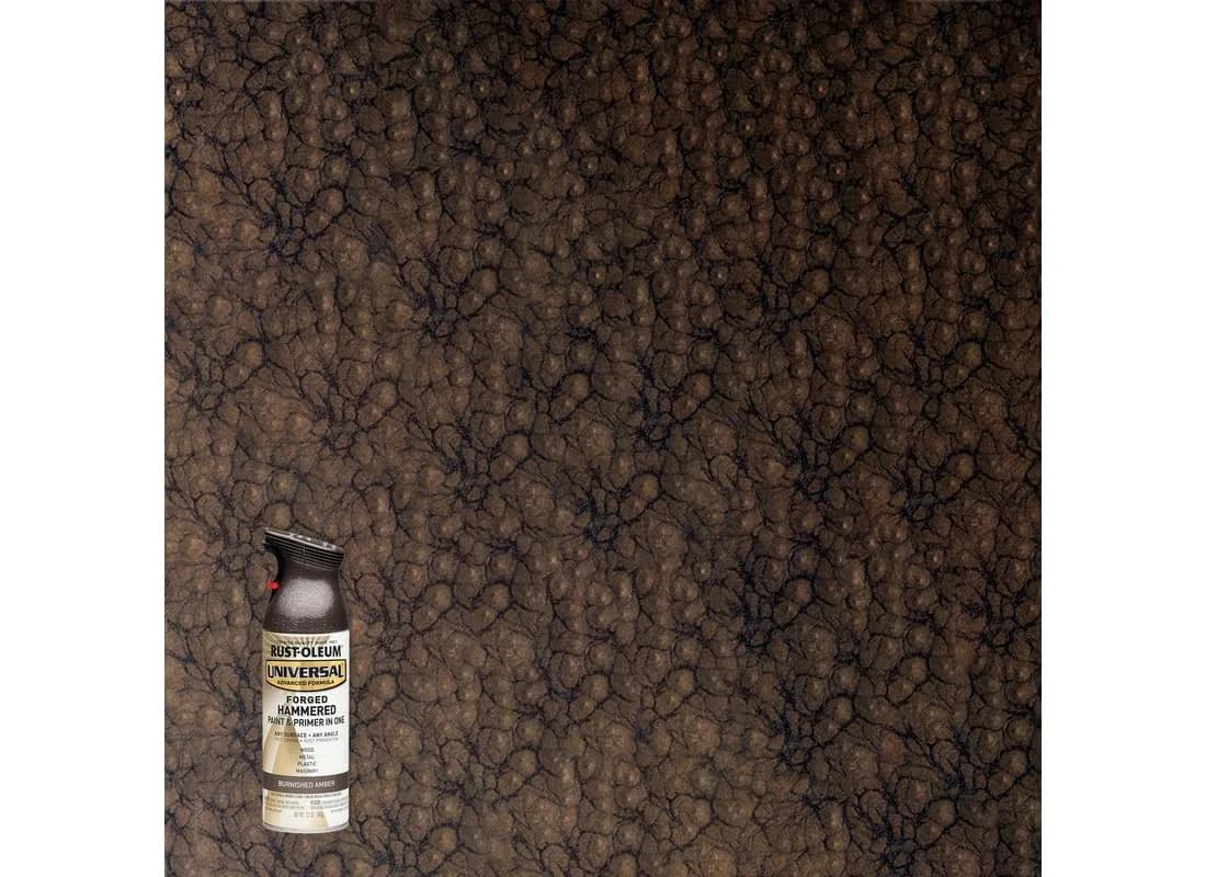 Rust-Oleum Universal Forged Hammered Spray Paint, Burnished Amber, 12 oz - view 3