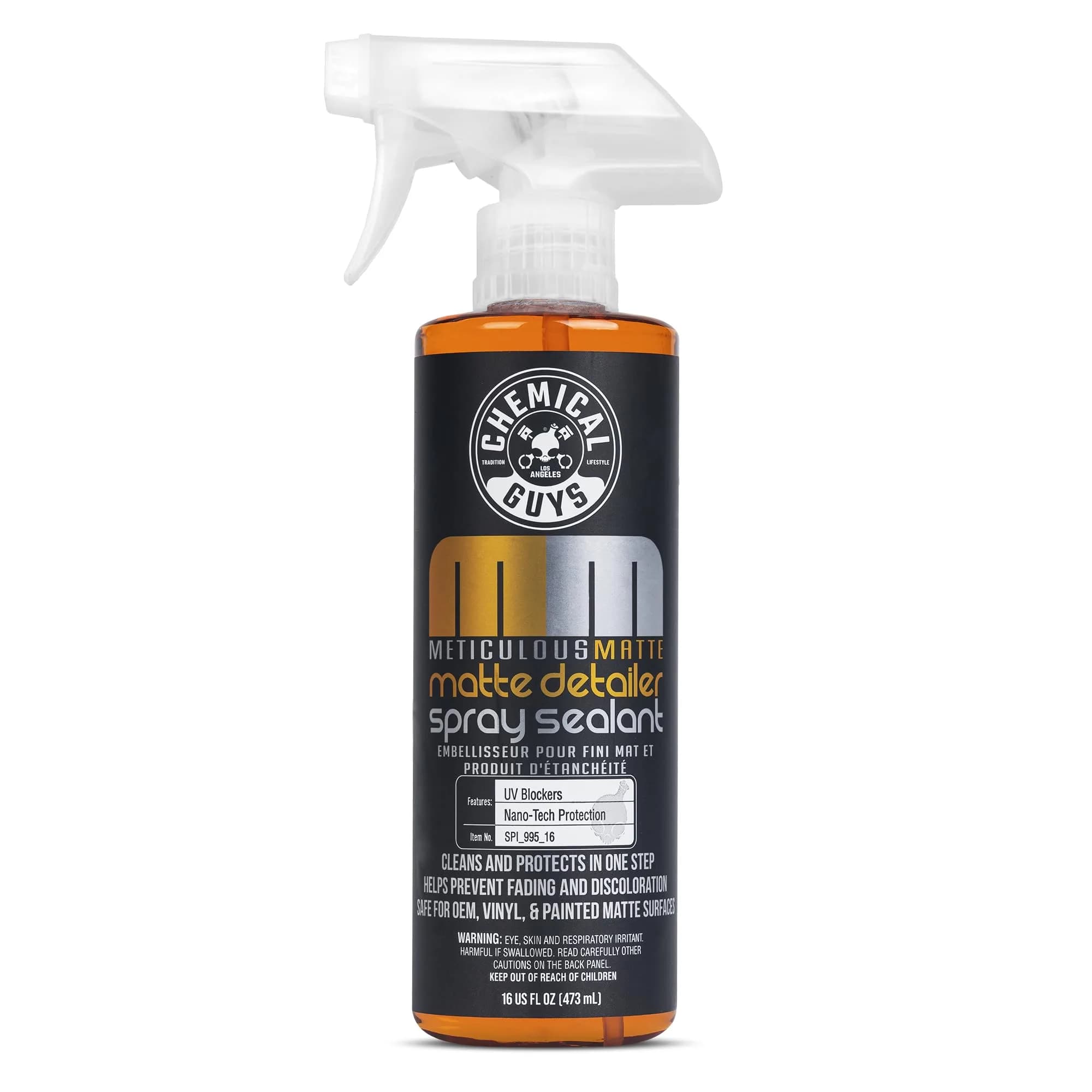 Chemical Guys Meticulous Matte & Satin Finish Detailer & Sealant 473ml (16 Fl Oz) | Preserves Matte & Satin Finishes - main product image