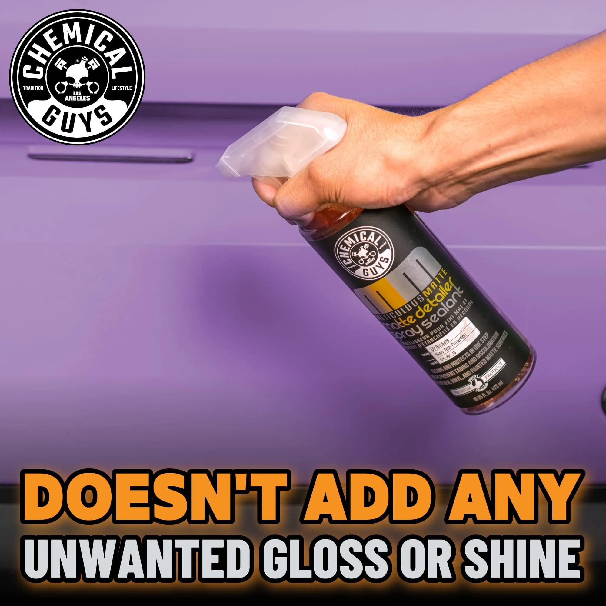 Chemical Guys Meticulous Matte & Satin Finish Detailer & Sealant 473ml (16 Fl Oz) | Preserves Matte & Satin Finishes - view 9