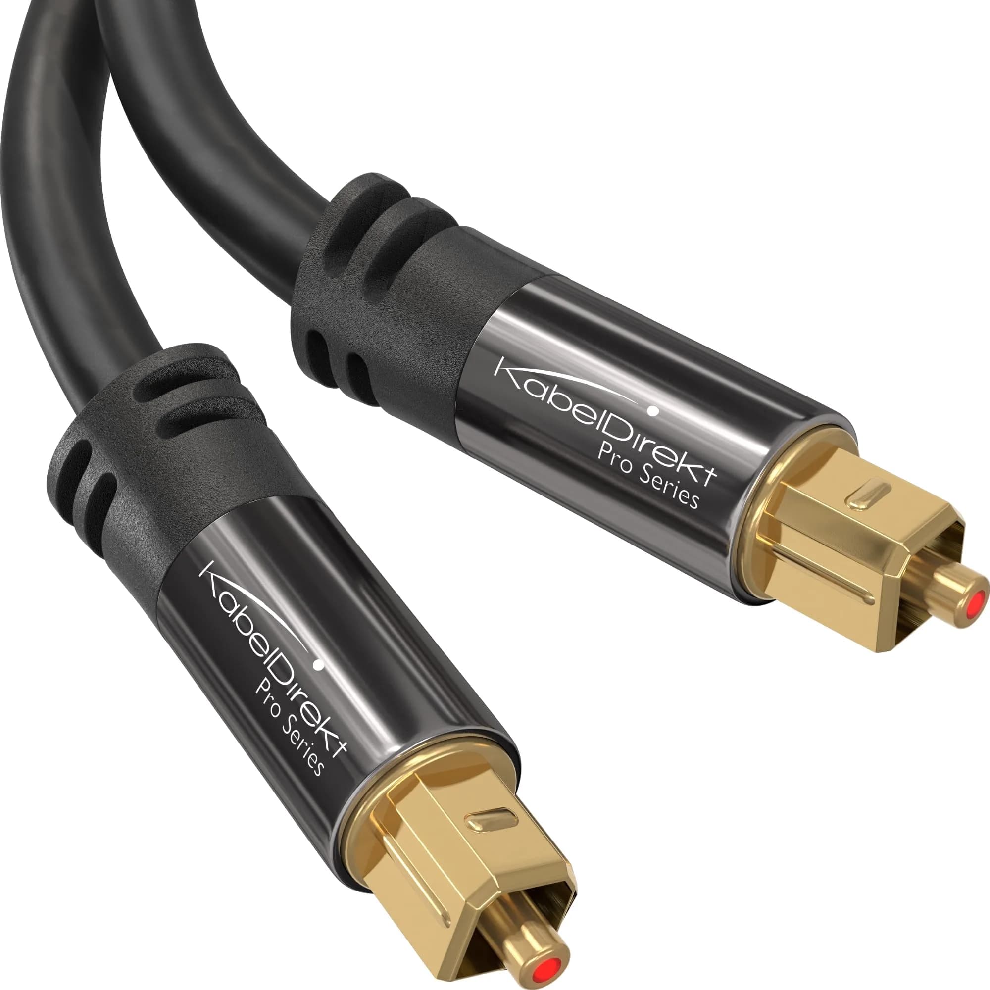 KabelDirekt Optical Audio TOSLINK Cable 15m (49ft) | Crystal-Clear Digital Audio Transmission - main product image