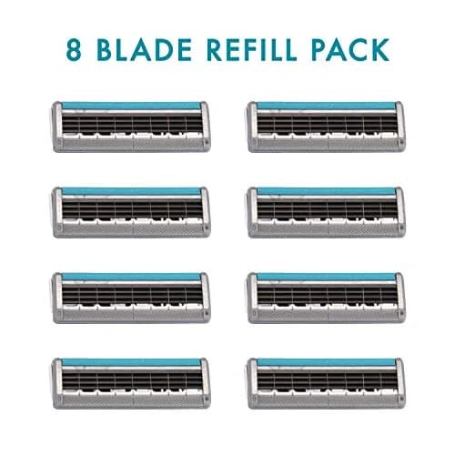 Wilkinson Sword Quattro Titanium Sensitive Razor Blades Pack of 8 | Titanium Coated for Comfort & Precision thumbnail 2