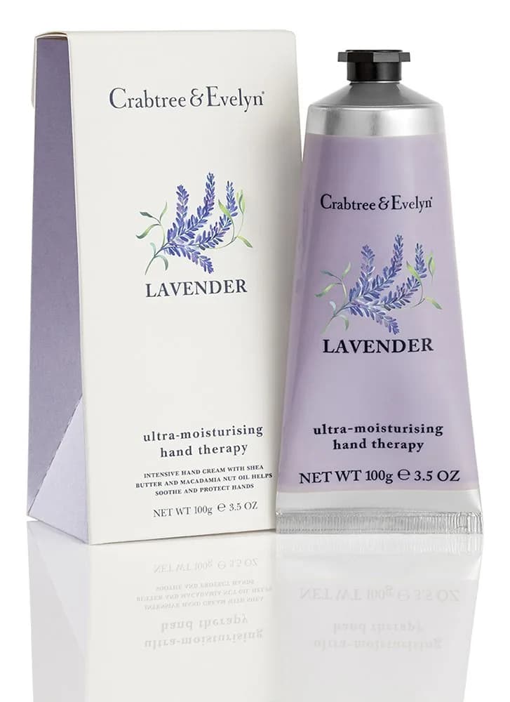 Crabtree & Evelyn Ultra-Moisturising Hand Therapy Lavender 100g (3.5 oz) | Intensive Nourishment for Smoother Hands — 3.5 Ounce