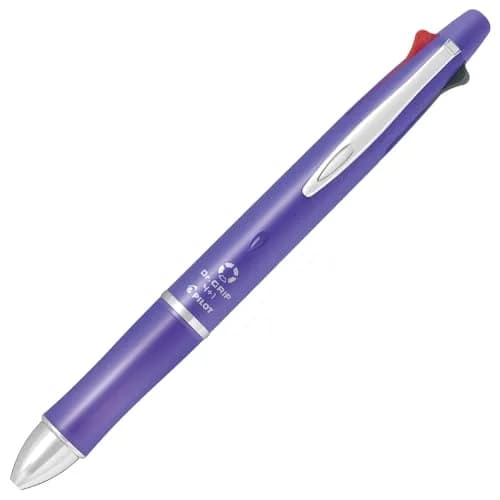 PILOT Multi Function Pen Dr. Grip 0.5mm Lavender | 4+1 Function Refillable Office Pen thumbnail 1