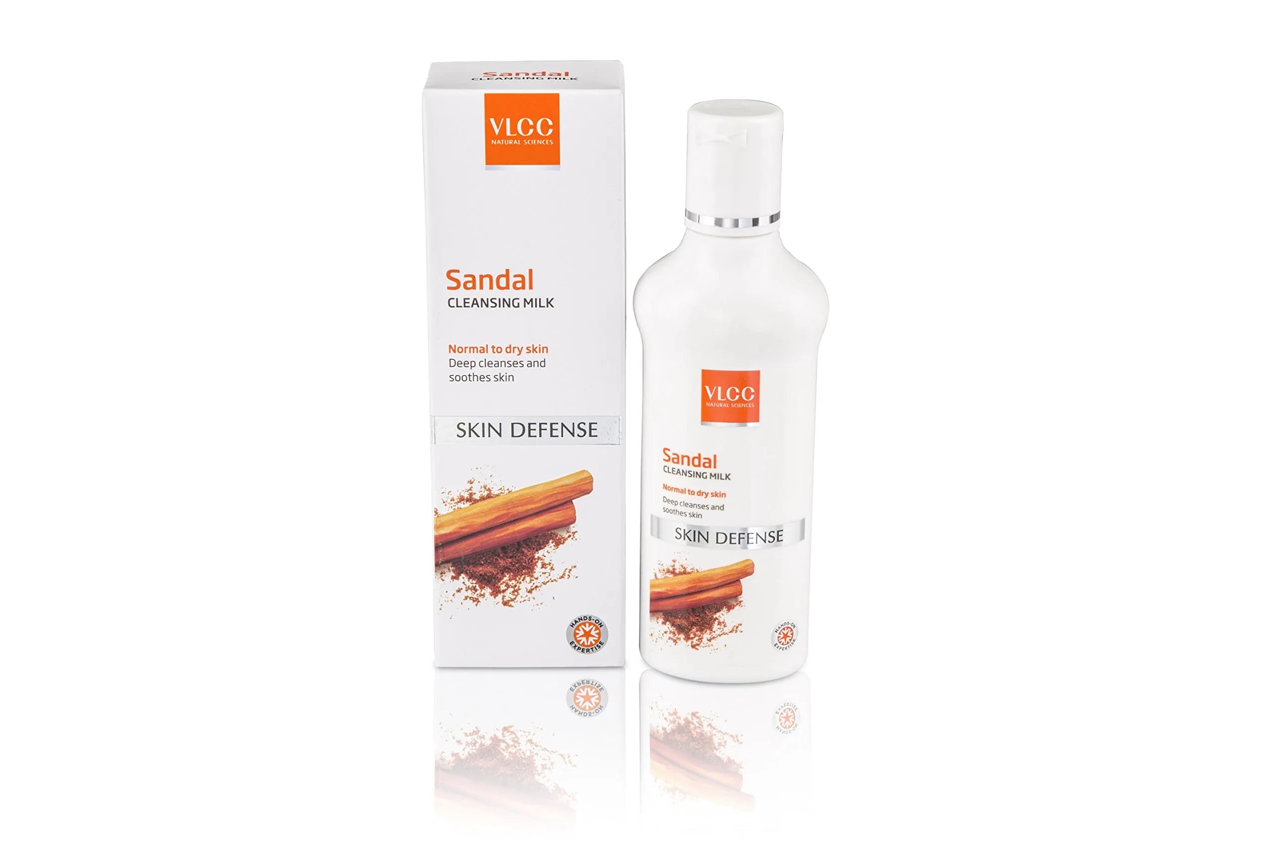 VLCC Sandal Cleansing Milk 100ml (3.38 Fl Oz) | Deep Cleanses & Nourishes — 3.38 Fl Oz