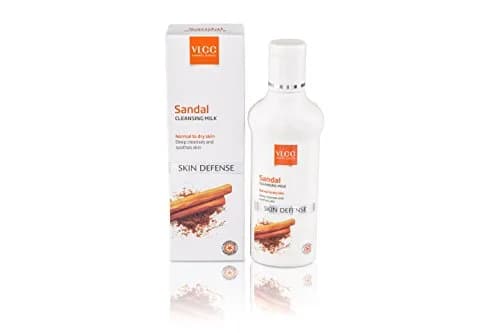 VLCC Sandal Cleansing Milk 100ml (3.38 Fl Oz) | Deep Cleanses & Nourishes thumbnail 1