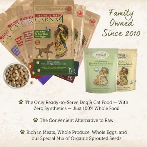 CARNA4 Gentle Quick-Baked Air-Dried Dog Food, Duck Recipe, 3lb | Grain-Free, Digestible & Natural thumbnail 8