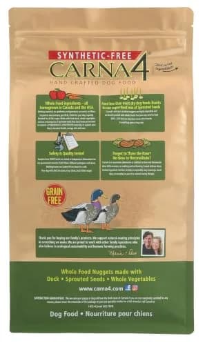 CARNA4 Gentle Quick-Baked Air-Dried Dog Food, Duck Recipe, 3lb | Grain-Free, Digestible & Natural thumbnail 9
