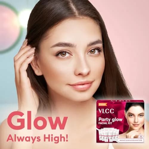 VLCC Party Glow Facial Kit 60gm (2.12 Oz) | Natural Glow for All Skin Types thumbnail 6