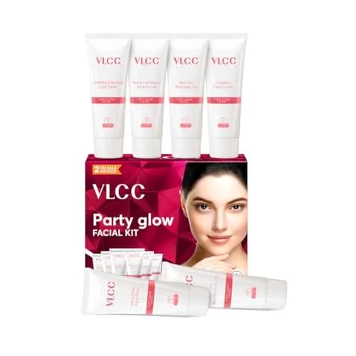 VLCC Party Glow Facial Kit 60gm (2.12 Oz) | Natural Glow for All Skin Types thumbnail 3