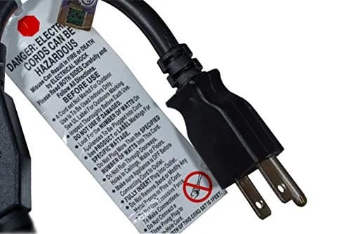 Cablelera Power Cord Extension and Splitter, 125V, 13A, Black | Short 14-inch NEMA 5-15P to 2x NEMA 5-15R thumbnail 4