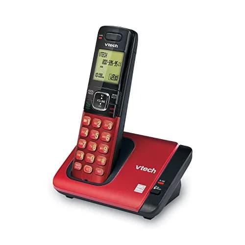 VTech CS6719-16 DECT 6.0 Cordless Phone with Caller ID, 1 Handset, Red | Authentic USA Import thumbnail 2
