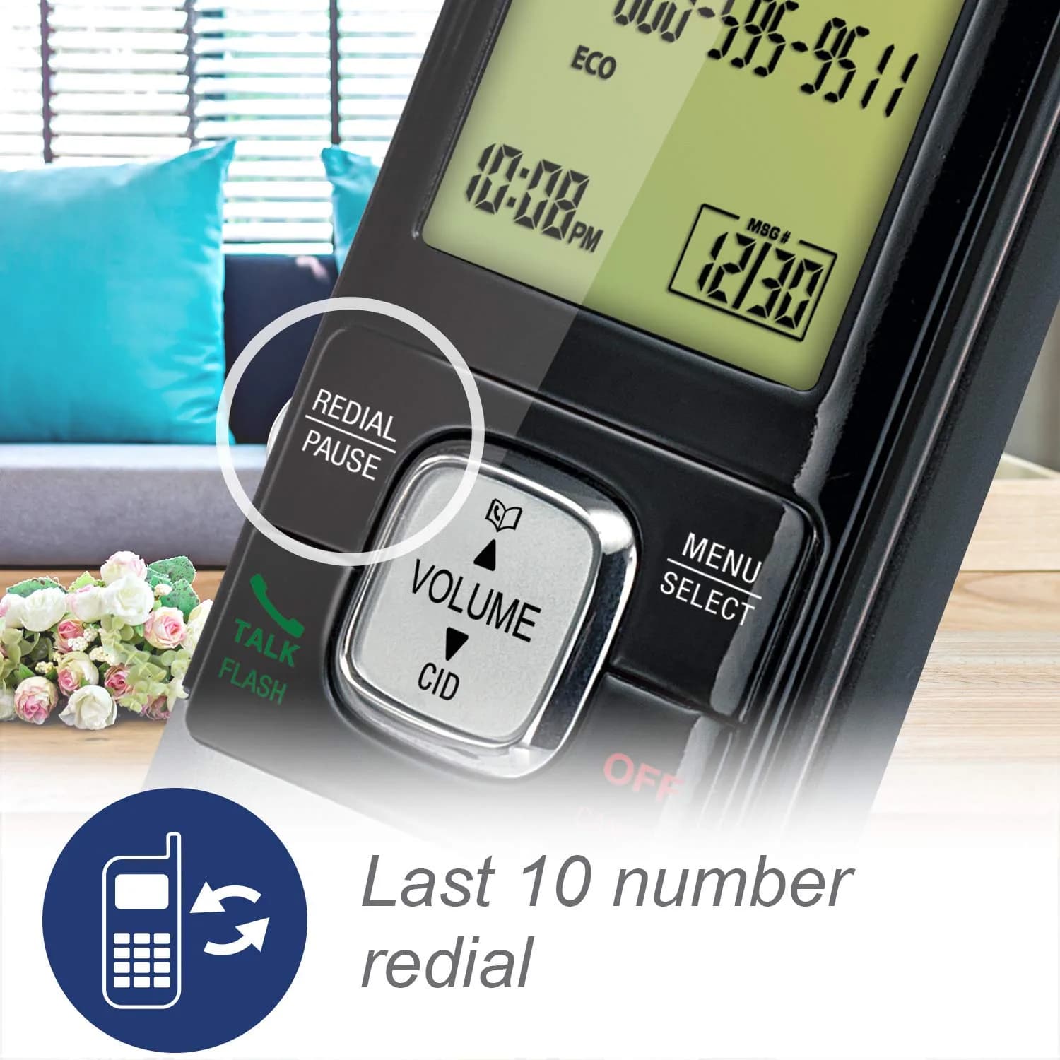 VTech CS6719-2 Cordless Phone with Caller ID & 2 Handsets | Full Duplex Speakerphone & Backlit Display - view 5