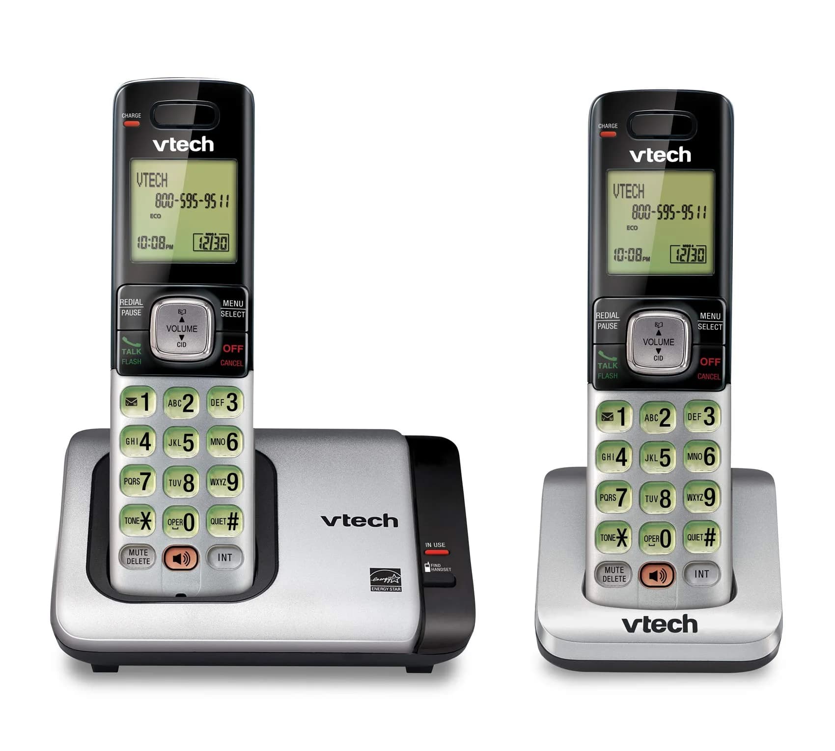VTech CS6719-2 Cordless Phone with Caller ID & 2 Handsets | Full Duplex Speakerphone & Backlit Display - main product image