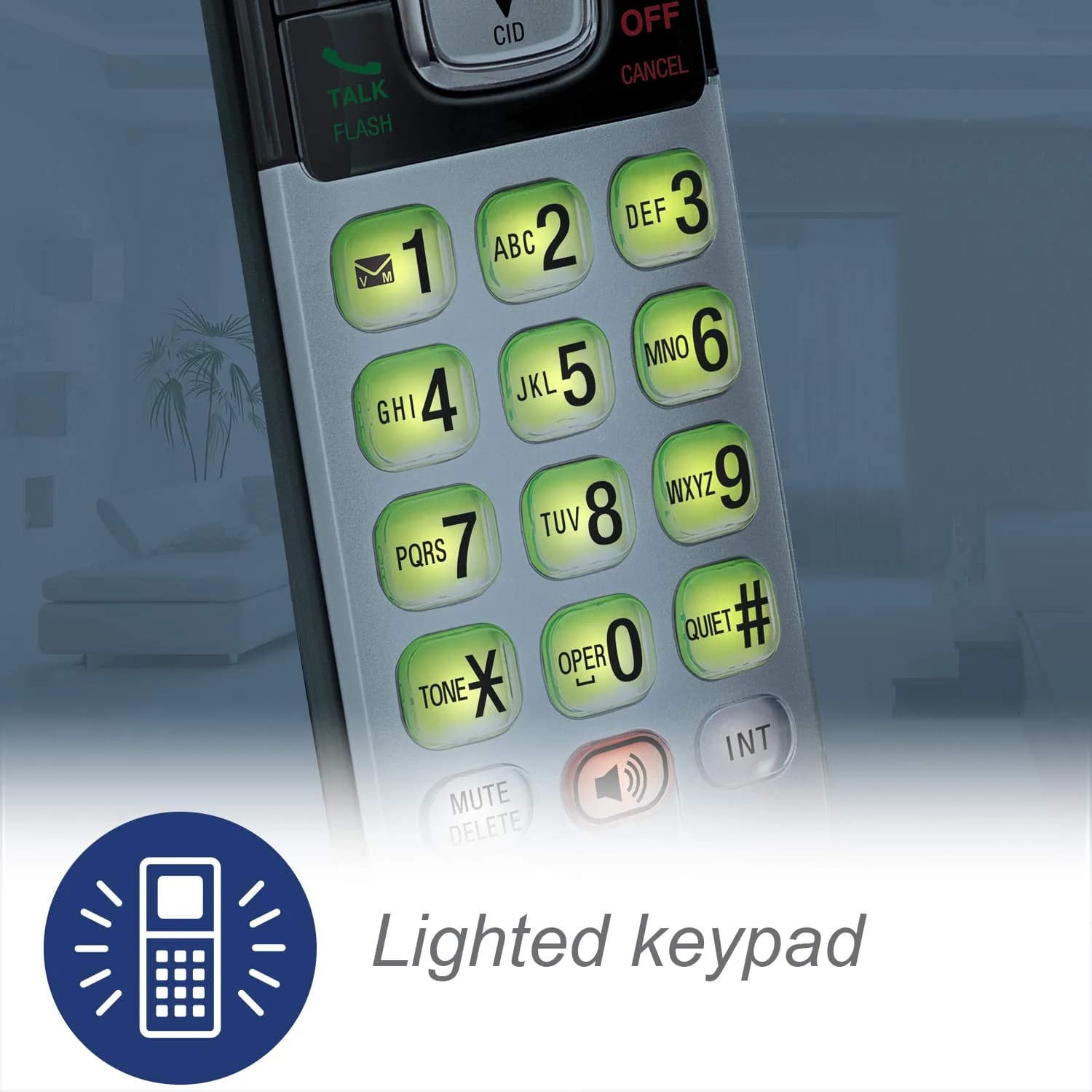 VTech CS6719-2 Cordless Phone with Caller ID & 2 Handsets | Full Duplex Speakerphone & Backlit Display - view 3