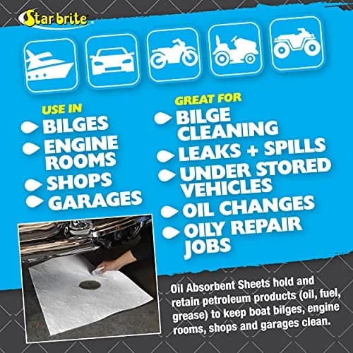 STAR BRITE Bilge Oil Pads 0.35 kg (0.72 lb) | Absorbs Oil, Repels Water thumbnail 2
