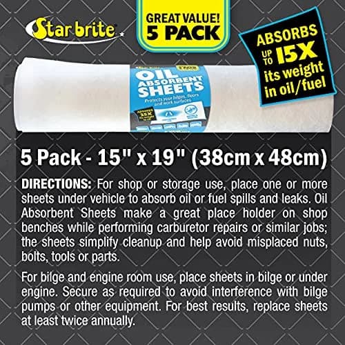 STAR BRITE Bilge Oil Pads 0.35 kg (0.72 lb) | Absorbs Oil, Repels Water thumbnail 3