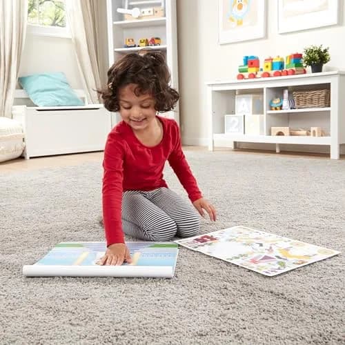Melissa & Doug Reusable Sticker Pad Set: Fairies, Princess Castle, Play House, Dress-Up | 680+ Stickers thumbnail 5