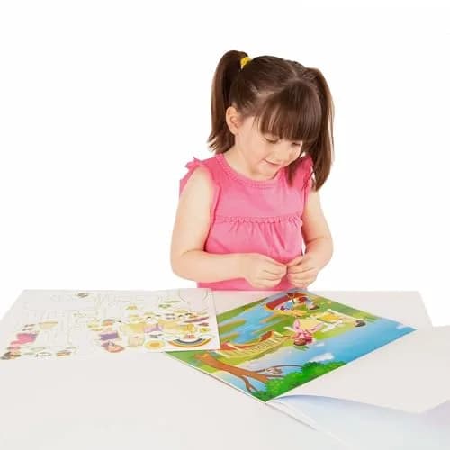 Melissa & Doug Reusable Sticker Pad Set: Fairies, Princess Castle, Play House, Dress-Up | 680+ Stickers thumbnail 7