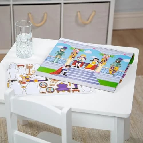 Melissa & Doug Reusable Sticker Pad Set: Fairies, Princess Castle, Play House, Dress-Up | 680+ Stickers thumbnail 9