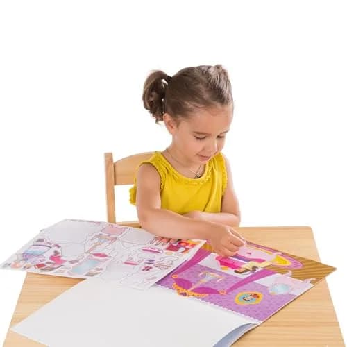 Melissa & Doug Reusable Sticker Pad Set: Fairies, Princess Castle, Play House, Dress-Up | 680+ Stickers thumbnail 3