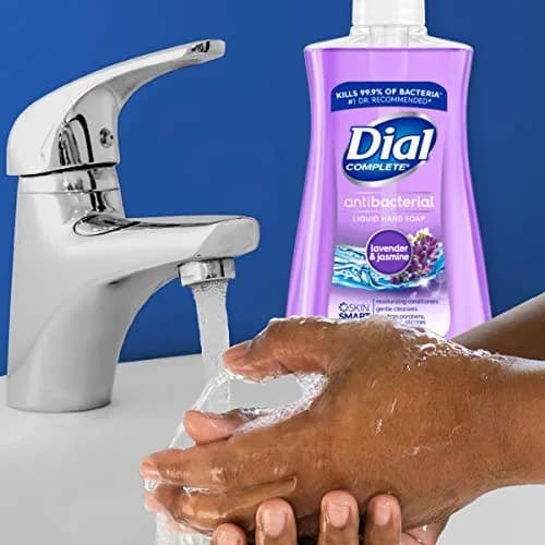 Dial Antibacterial Liquid Hand Soap, Lavender & Twilight Jasmine, 7.5 Fl Oz | Gentle, Moisturizing & Bacteria-Free thumbnail 5