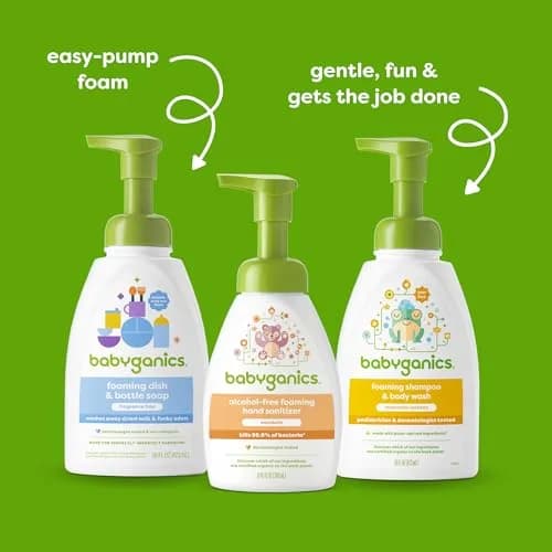 Babyganics Alcohol-Free Foaming Hand Sanitizer Mandarin 253ml (8.45 Fl Oz) | Kills 99.9% Bacteria thumbnail 5