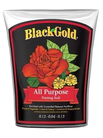 SUN GRO Black Gold Potting Soil 1 Cu Ft | Organic, Versatile & Nutrient-Rich for Indoor & Outdoor Plants