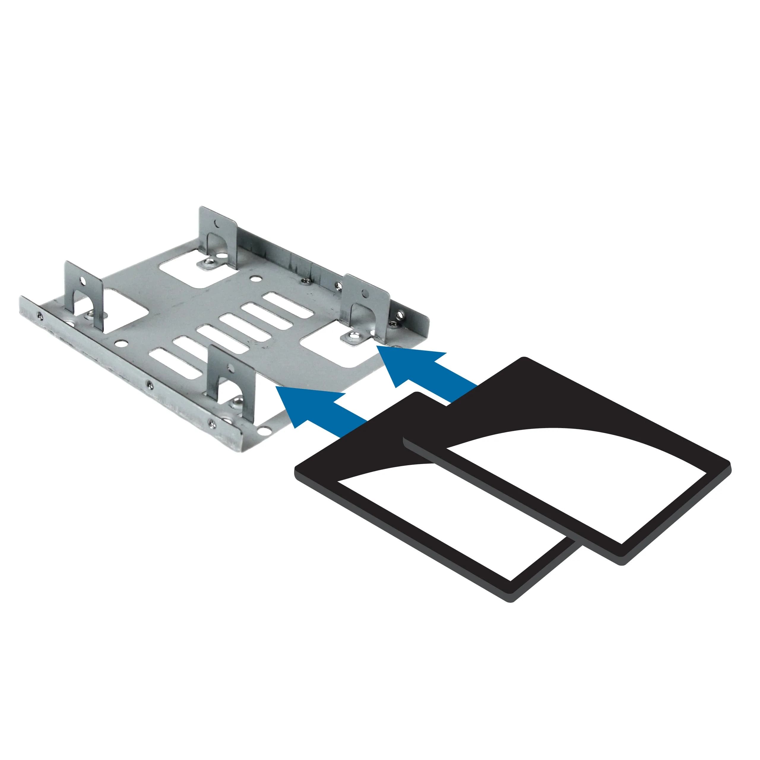 StarTech.com Dual 2.5in to 3.5in SATA Bracket Kit, TAA (BRACKET25X2) | Mounts Two 2.5in Drives in 3.5in Bay - view 5