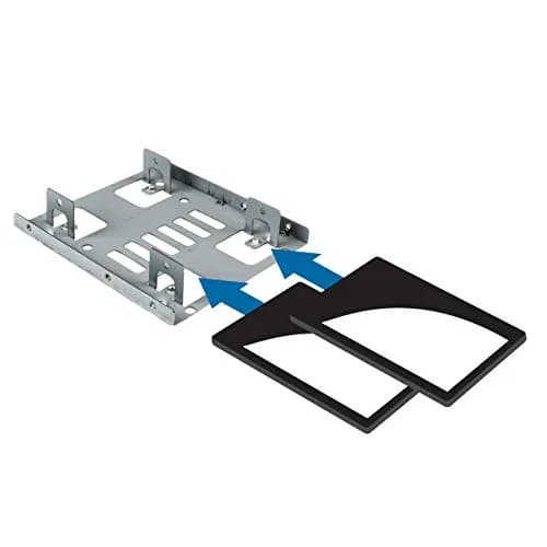 StarTech.com Dual 2.5in to 3.5in SATA Bracket Kit, TAA (BRACKET25X2) | Mounts Two 2.5in Drives in 3.5in Bay thumbnail 5