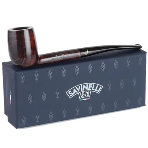 Savinelli Bing's Collection - Long Straight Billiard 1 Count | Handcrafted Italian Briar Pipe for Collectors thumbnail 1