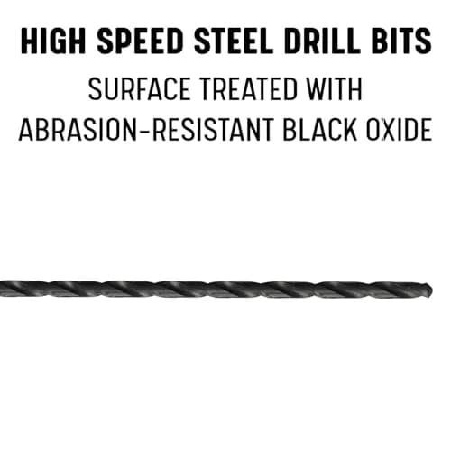 Drill America DWDDL18X7/32 7/32" x 18" High Speed Steel Extra Long Drill Bit | General Purpose Reach & Durability thumbnail 2