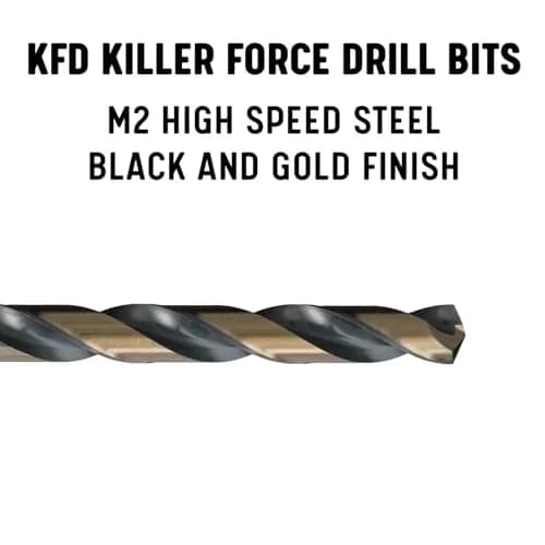 Drill America KFDML Series 1/4" High Speed Steel Twist Drill Bit Pack of 12 | Heavy Duty Self-Centering thumbnail 2