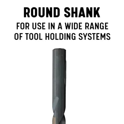 Drill America 1/8" High Speed Steel Black & Gold KFD Split Point Drill Bit with 3-Flat Shank (Pack of 12), KFDML Series | Heavy Duty Twist Drill thumbnail 4