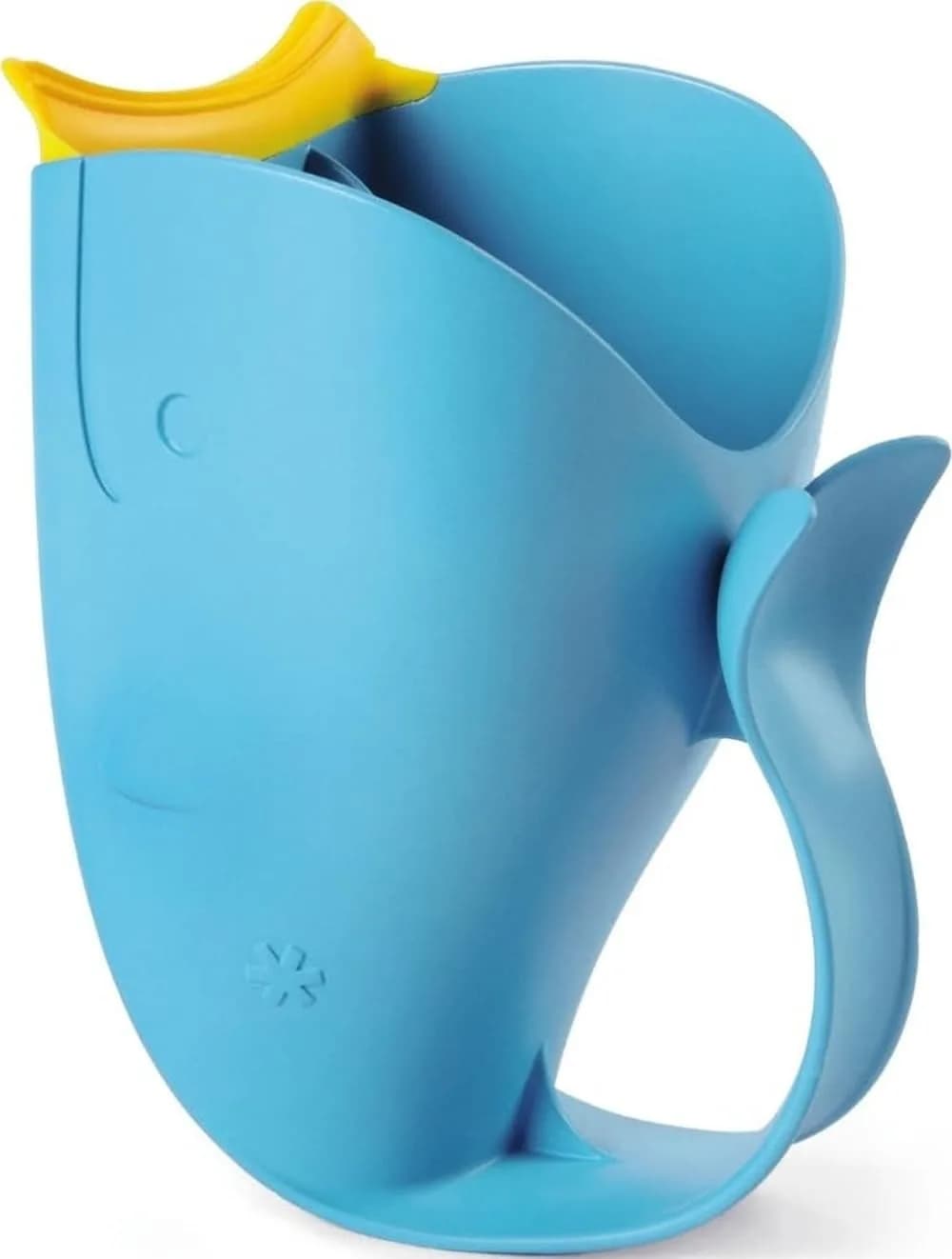 Skip Hop Moby Tear-Free Bath Rinser Cup with Waterfall Spout - Blue | Gentle on Eyes & Ears - main product image