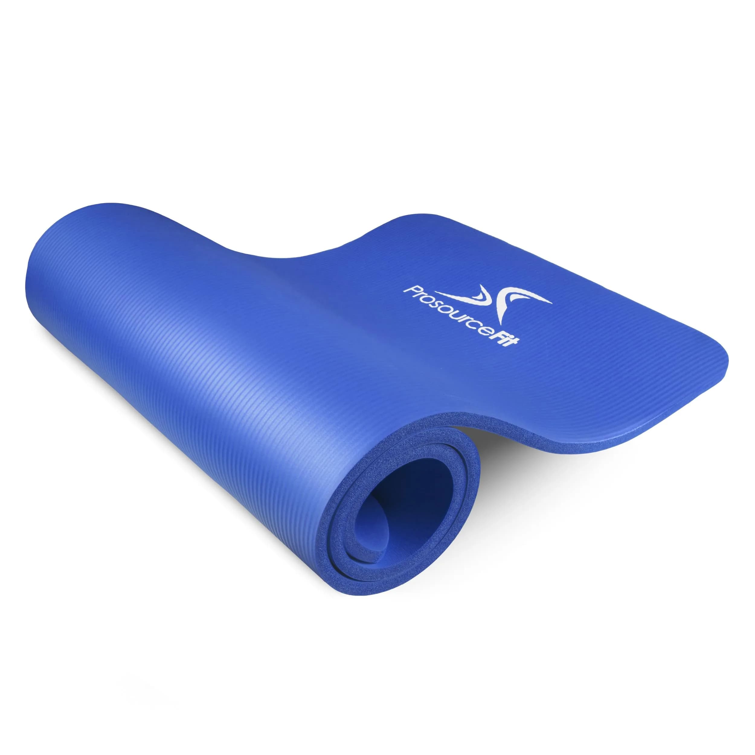 ProSourceFit Extra Thick Yoga and Pilates Mat ½” (13mm) 71-inch Long | High Density Exercise Mat with Comfort Foam and Carrying Strap