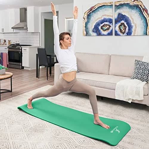 ProSource Extra Thick Yoga & Pilates Mat ½” (13mm) | 71-inch Long, Non-Slip, Moisture-Resistant thumbnail 6