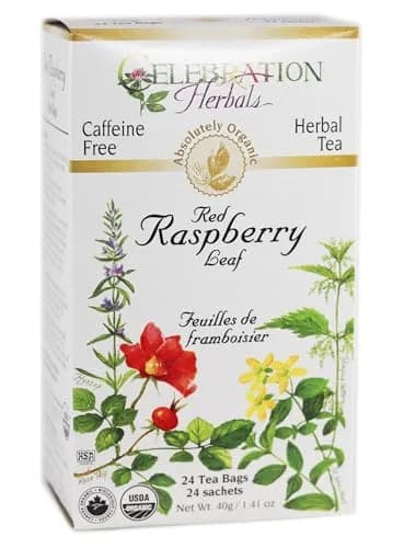 Celebration HERBALS Red Raspberry Leaf Tea Organic 24 Bag | Raspberry & Organic Herb for Pregnancy & Wellness thumbnail 1