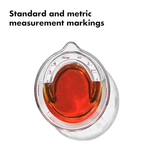 OXO Good Grips Mini Angled Measuring Cup 2 oz (59 ml) | Read Measurements From Above thumbnail 4