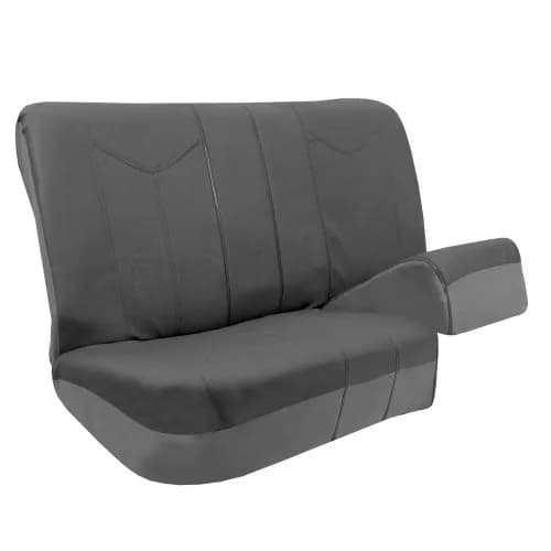 FH Group Full Set Faux Leather Car Seat Covers - Universal Fit, Low Back, Airbag Compatible, Split Bench, Gray | Protect & Enhance Interior thumbnail 6