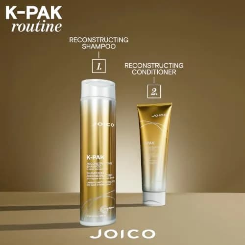 Joico K-PAK Daily Shampoo & Conditioner Set to Repair Damage 10.1 oz | Rebuilds & Hydrates thumbnail 8