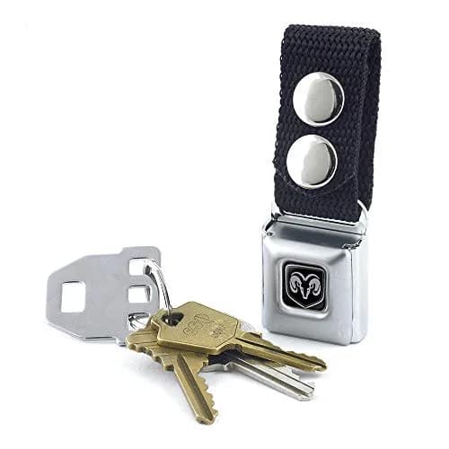Buckle-Down Ram Seatbelt Buckle Keychain | Authentic Made in USA, Durable Nylon & Steel, Unisex (4.5" x 1") thumbnail 2