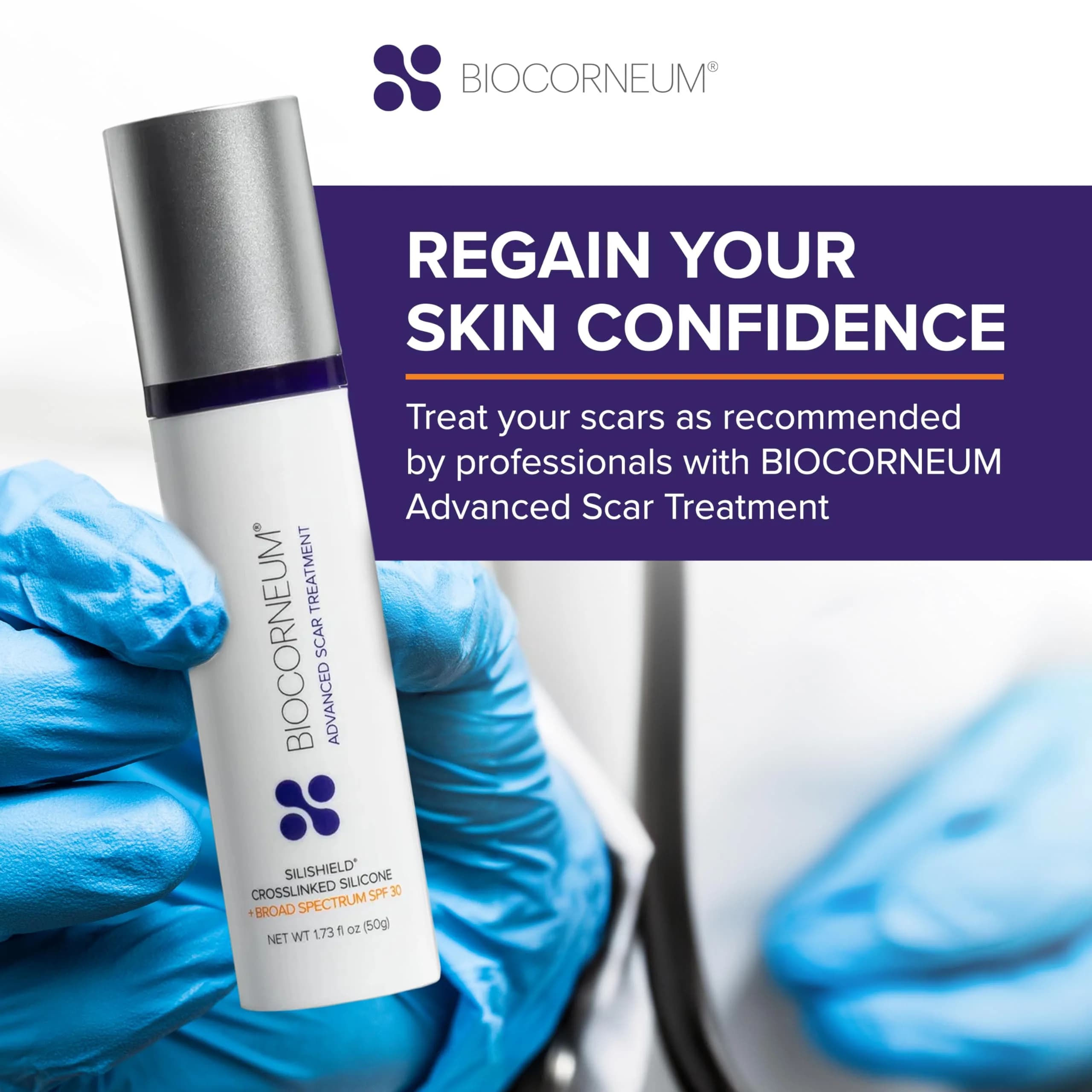Biocorneum Advanced Scar Treatment with Silishield & SPF 30 (10g / 0.35oz) | Medical Grade Silicone Gel for Surgical Scars - view 9
