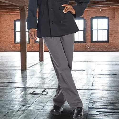 Uncommon Threads Uncommon Cargo Chefs Pants, Slate, Medium US | Durable, Comfortable Workwear thumbnail 2