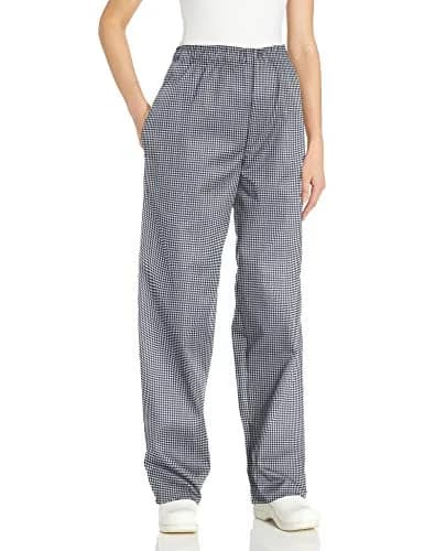 Uncommon Threads Classic Chef Pant with Brass Zipper, Houndstooth, XL | Mid Rise, Woven, 40" Waist, Regular Fit thumbnail 1